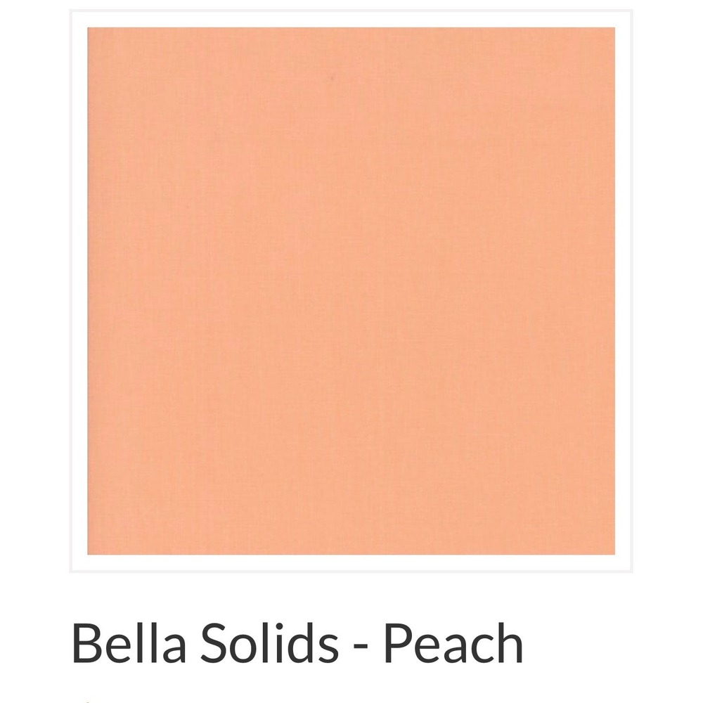 Moda Bella Solids Fabric Quilting 7 Yards Peach Continuous Cut Cotton
